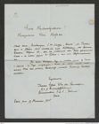 Nachlass Franz Steindachner, Brief von Skerl Edler von Schmidsheim an Franz Steindachner (14.11.1905), Inv.Nr. 490.01, Seite 1